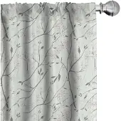 Abakuhaus – Grijze en mintkleurige gordijnen – 2x75x245 cm – Microvezel