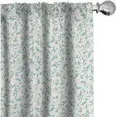 Abakuhaus ivoor en turkoois gordijnen – 2x75x225 cm – Mikrofaser