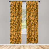 Abakuhaus Gecko raamgordijnen – 2x75x175 cm – microvezel, roedezak
