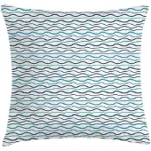 Abakuhaus Blauw water kussenhoes – 50x50 cm – Dubbelzijdig bedrukt