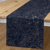 Abakuhaus Tafelloper – Indigo-zand-bruin 40x225 cm – rechthoekig