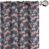 Abakuhaus Microvezel Voorhangen 2x75x175 cm – Donkerblauw Coral