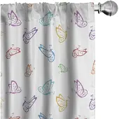 Abakuhaus Vlinder Gordijnen – 2x75x245 cm – Meerkleurig