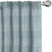 Abakuhaus Gordijnen – Doodle-strepen – 2x75x175 cm – microvezel – Blauwgrijs-Wit