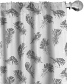 Abakuhaus – Veren Gordijnen – 2x75x245 cm – Paarsblauw/Wit