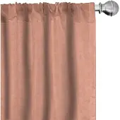 Abakuhaus Perzikkleurige gordijnen – 2x75x225 cm – microvezel – halfdonkerende