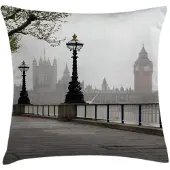 Abakuhaus Westminster Tower Bridge Kussenhoes – Tweezijdig druk – 40×40 cm – Rits