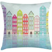 Abakuhaus Amsterdam Kussenhoes – 40x40 cm – Dubbelzijdig bedrukt