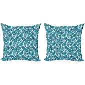 Abakuhaus Paisley Kussenhoes 2x45x45 – Dubbelzijdig Digitaldruk – Mikrofaser