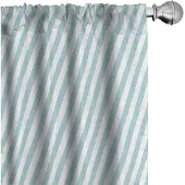 Abakuhaus Moderne Gordijnen – 2x75x225 cm – Bleekblauw/Wit, halfdonker, microfaser