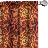 Abakuhaus Abstrakt Gordijnen – 2x75x225 cm – Microvezel – Halfdonker