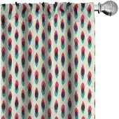 Abakuhaus Geometrische Curve – Gordijnset 2x75x175 cm – Microvezel