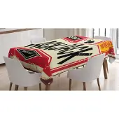 Abakuhaus Pokertafelkleed – 140x170 cm – crème vermiljoen & donkergrijs – satijn, waterbestendig