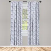 Abakuhaus Paisley gordijnen – 2-delige paneelset 75x245 cm – zwart/wit