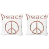 Abakuhaus Kussenhoes Set – 40x40 cm – Tweezijdig Digitaal Druk – Mikrofaser