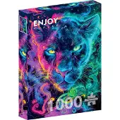 Enjoy Puzzle Neon Panther Puzzel (1000 stukjes)