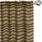 Abakuhaus Gordijnen – 2x75x245 cm – Pastelbruin donker cacao – microvezel
