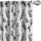 Abakuhaus Stammes Gordijnen – 2x75x175 cm – microvezel – antraciet