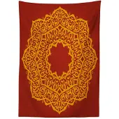 Abakuhaus Mandala-tafelkleed – Azteekse stijl – 140x240 cm