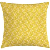 Abakuhaus Kussenhoes Geometrisch – 45x45 cm – Geel-Wit, dubbelzijdig bedrukt