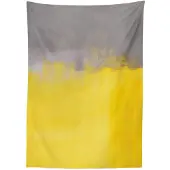 Abakuhaus Grunge Tafelkleed – 140x240 cm – Geel satijn, wasbaar