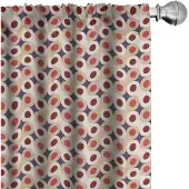 Abakuhaus Geometrische gordijnen – 2x75x225 cm – microvezel – veelkleurig