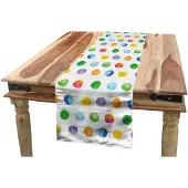 Abakuhaus Abstracte tafelloper – 40x180 cm – Multicolor, wasbaar