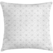Abakuhaus Abstrakt Kussenhoes – 40x40 cm – Tweezijdig bedrukt, taupe/wit