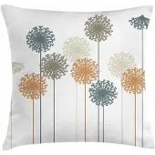 Abakuhaus paardenbloem kussenhoes – 60x60 cm – Tweezijdig bedrukt, wasbaar