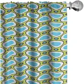 Abakuhaus Geometrische gordijnen – 2x75x245 cm – microvezel, halfdonker