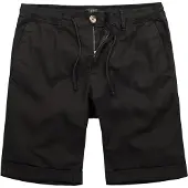 JP 1880 Regular Fit Bermuda zwart, Effen
