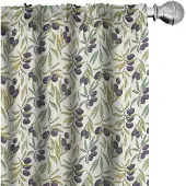 Abakuhaus – gordijnen – 2x75x175 cm – microvezel – halfverduisterend – ivoor kaki