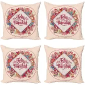 Abakuhaus kussenhoes – 4x45x45 cm – burgund – dubbelzijdige druk