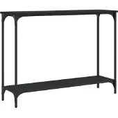vidaXL Wandtafel 101x30,5x75 cm bewerkt hout zwart