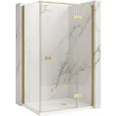 REA Atlas 90X80 Right - Douchecabine - Gouden Schotse - 90X80X200Cm