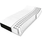 vidaXL Pocketveringmatras matras matras pocketvering matras schuimmatras zwart 90x200x20 cm stof