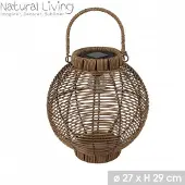 Urban Living "SOLAR MOOD" zonne-lantaarn Irene van plastic Ø27 × H29 cm