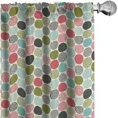 Abakuhaus – Veelkleurige Voorhangen 2x75x225 cm – Microvezel – Halverduisterend