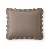 Sleeptime lazy kussenslopen ruffles - Taupe - Per 2 stuks