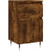 vidaXL Dressoir 40x35x70 cm bewerkt hout gerookt eikenkleurig