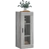 vidaXL Bovenkast 34,5x34x90 cm grijs sonoma eikenkleurig