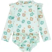 Dirkje Meisjes Zwempak - Light aqua