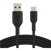 Belkin Boost Usb A naar Usb C Kabel 2m Nylon Zwart