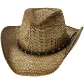 Faustmann Western Strohoed 100% Paperstraw natuur maat M