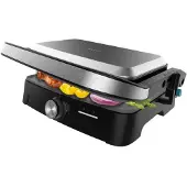 Cecotec Elektrische Grill 1500 W Full Open antiaanbak verstelbare hoogte zwart