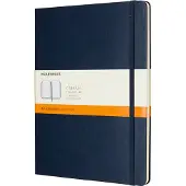 Moleskine Classic Notitieboek - Extra Large - Hardcover - Gelinieerd - Saffier Blauw