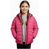 Superdry - Meisjes Winterjas - Roze - Camouflage - Gewatteerd