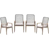 Garden Impressions Skala tuinstoelen set van 4 acacia / rope