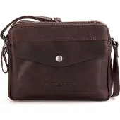 Spikes & Sparrow Spikes en Sparrow Compacte Schoudertas 2 Topzip Donker Bruin