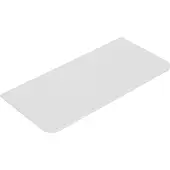 Mueller Roundy topblad met afgeronde hoeken 120x48cm wit mat